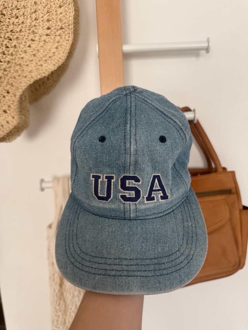 Denim USA Embroidered Baseball Cap